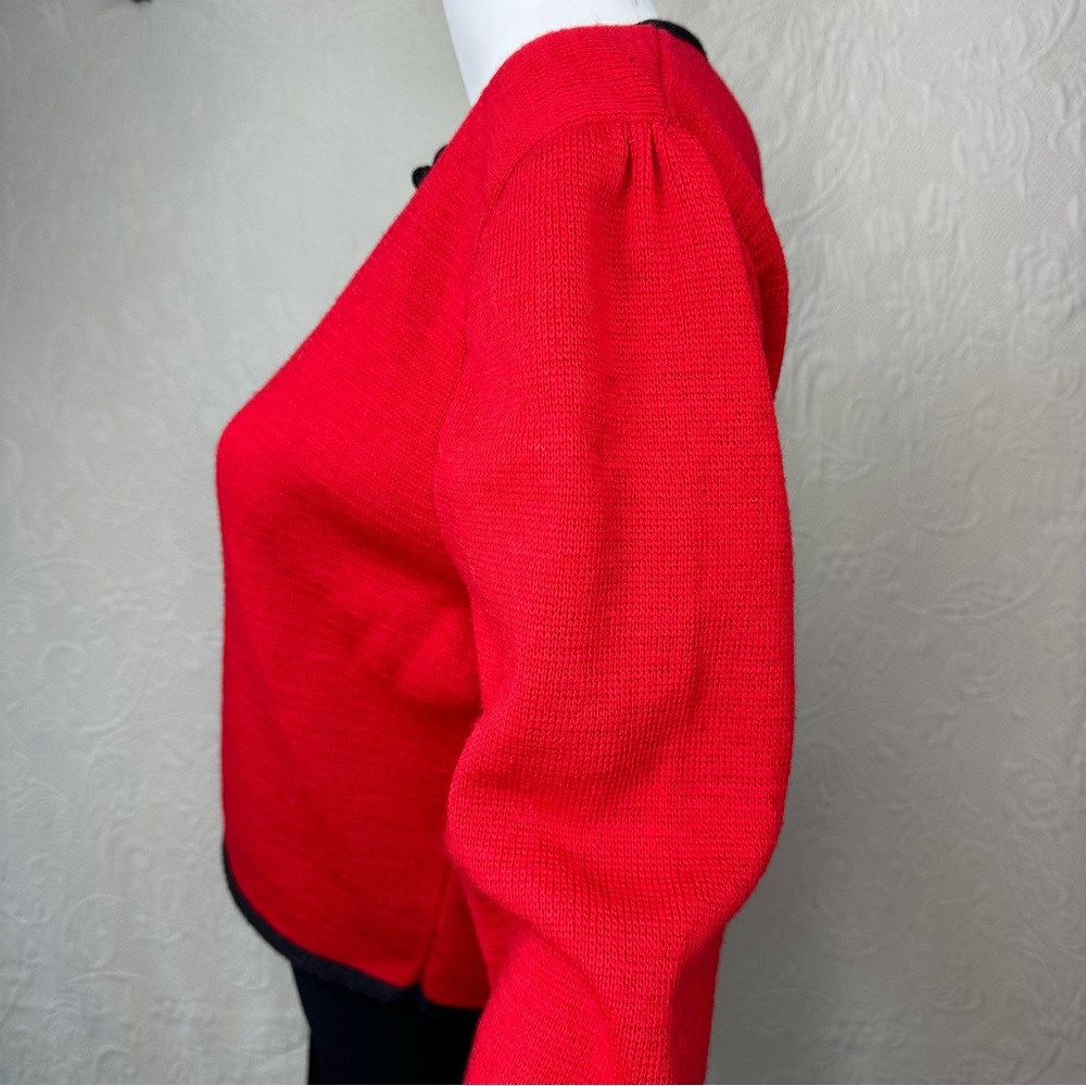 Miss Pendleton VTG Wool Frog Tie Cardigan - Picture 7 of 13